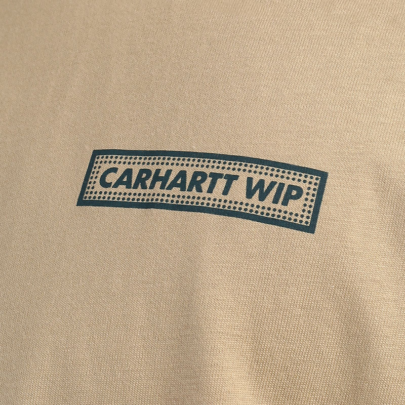 мужская бежевая футболка Carhartt WIP S/S Garden T-Shirt I032038-ammonite - цена, описание, фото 2
